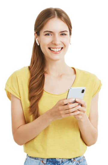 Woman with phone