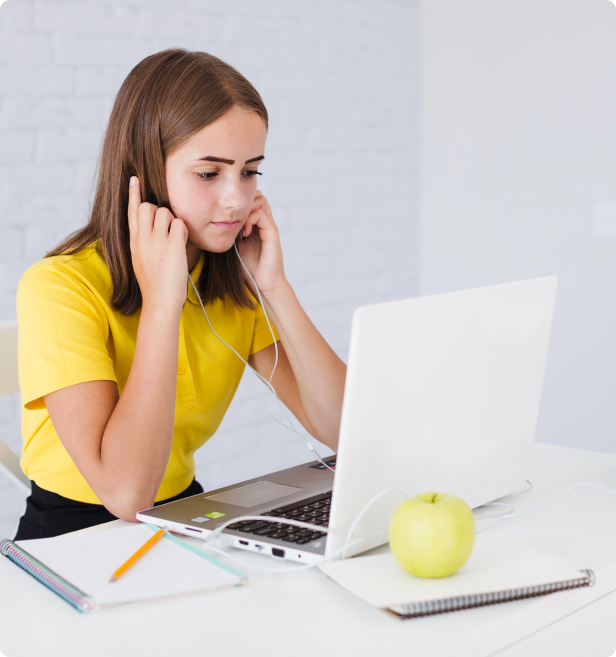 Person using laptop
